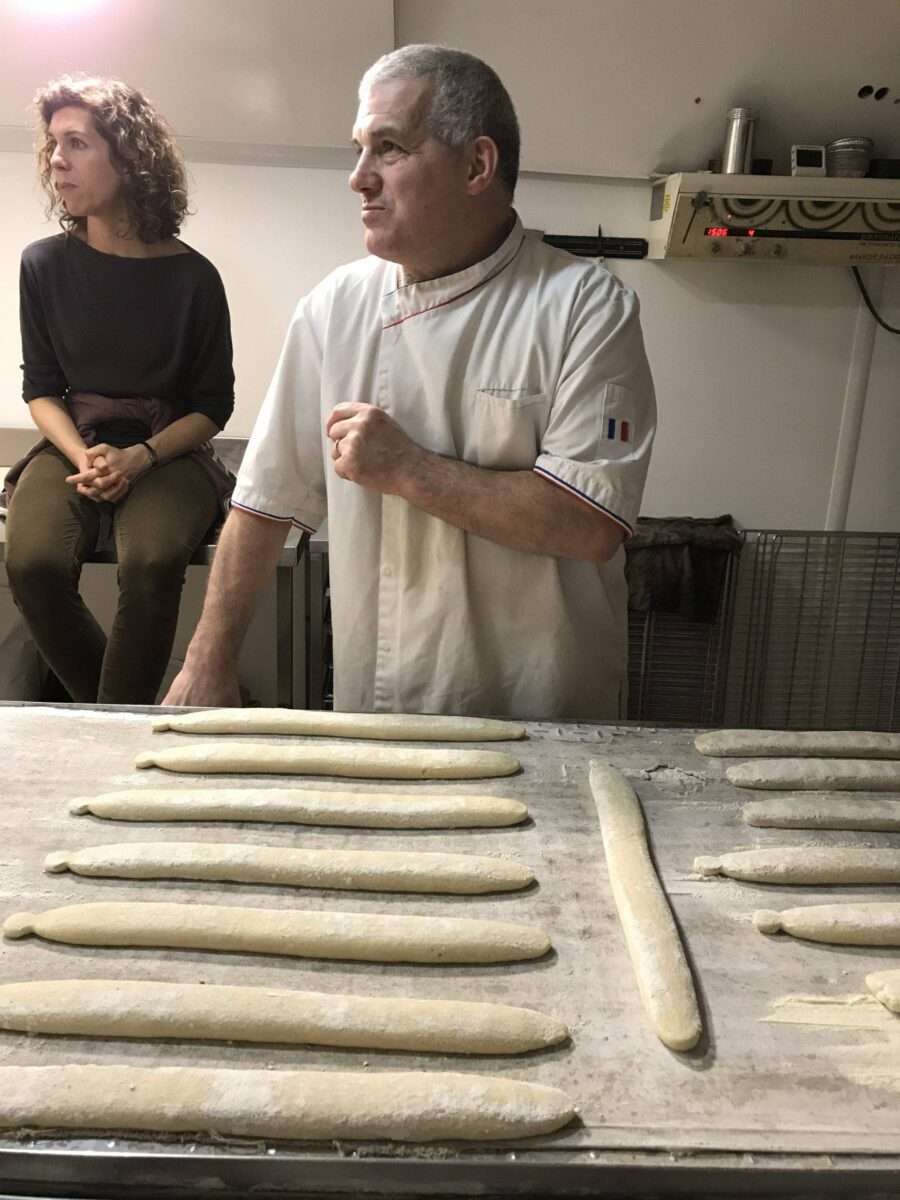 A french baker named Didier explaining how to make baguettes.